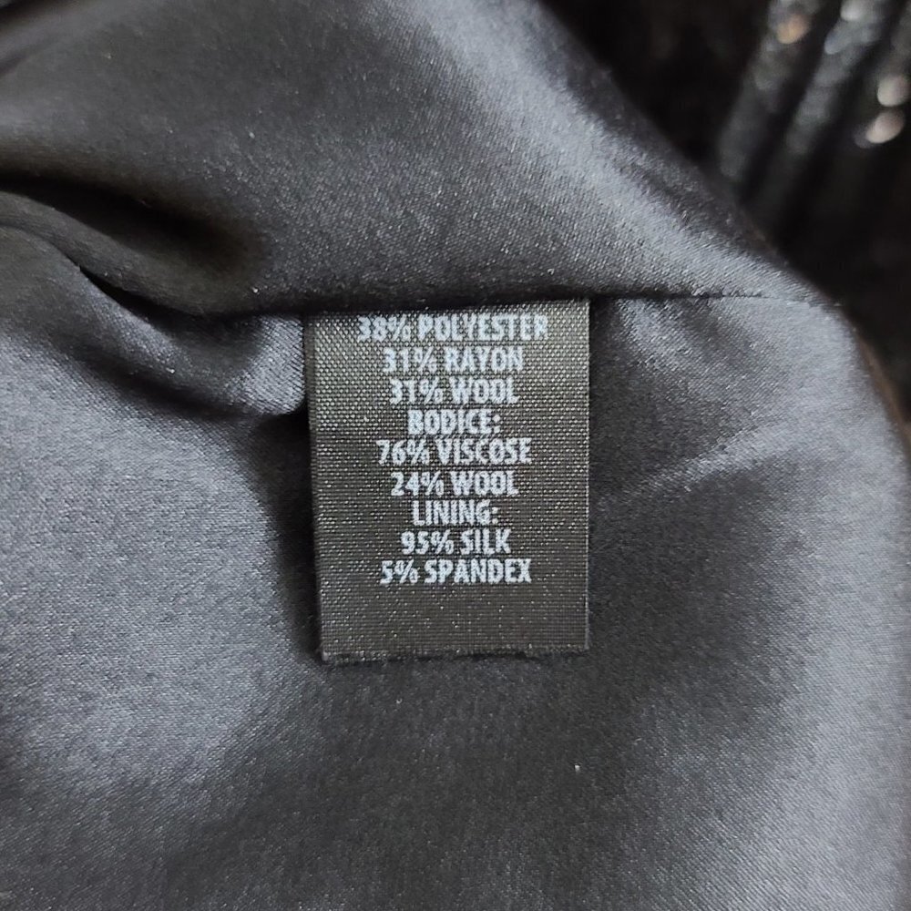 NWT St John 12 Colorblock Tuxedo Cocktail Dress - Picture 11 of 11